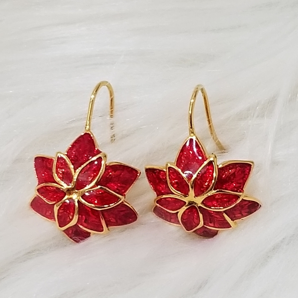 Vintage flower earrings